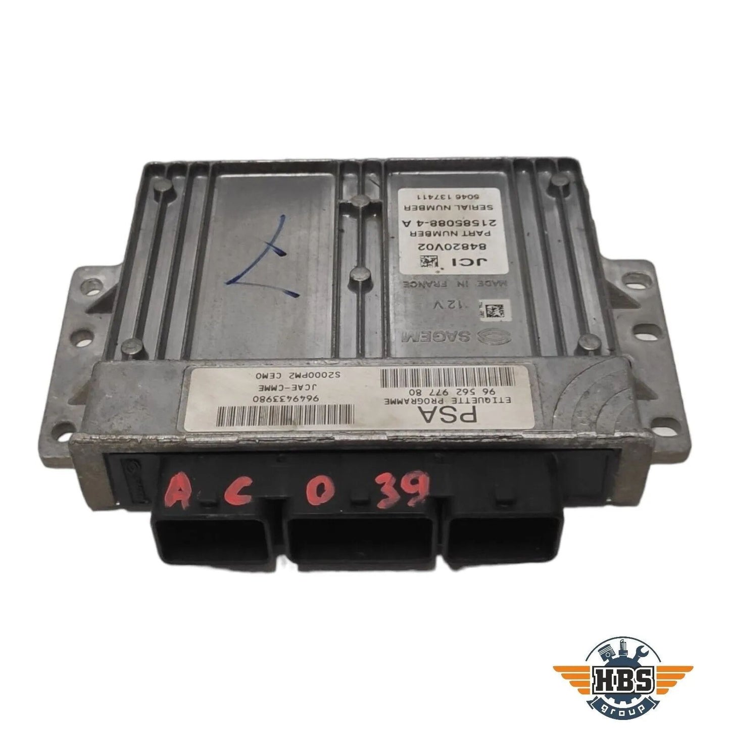 CITROEN ECU MOTORSTEUERGERÄT 9656297780 9649433980 84820V02 21585088-4A