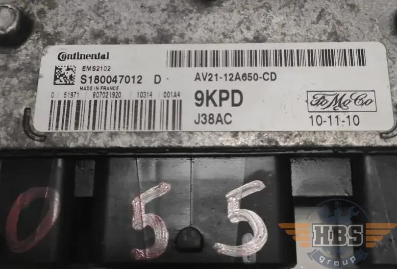 FORD FIESTA ECU MOTORSTEUERGERÄT STEUERGERÄT AV21-12A650-CD S180047012 D