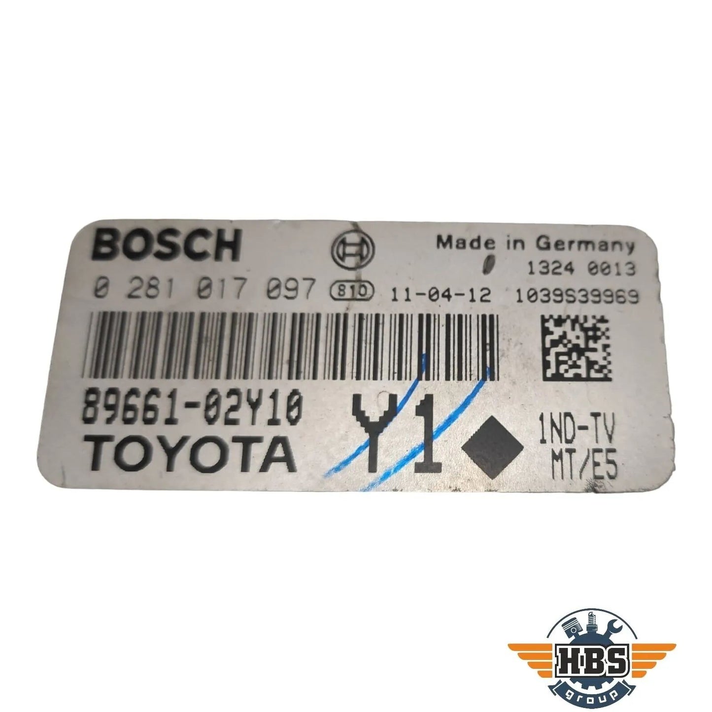 TOYOTA ECU MOTORSTEUERGERÄT STEUERGERÄT 89661-02Y10 0281017097 BOSCH