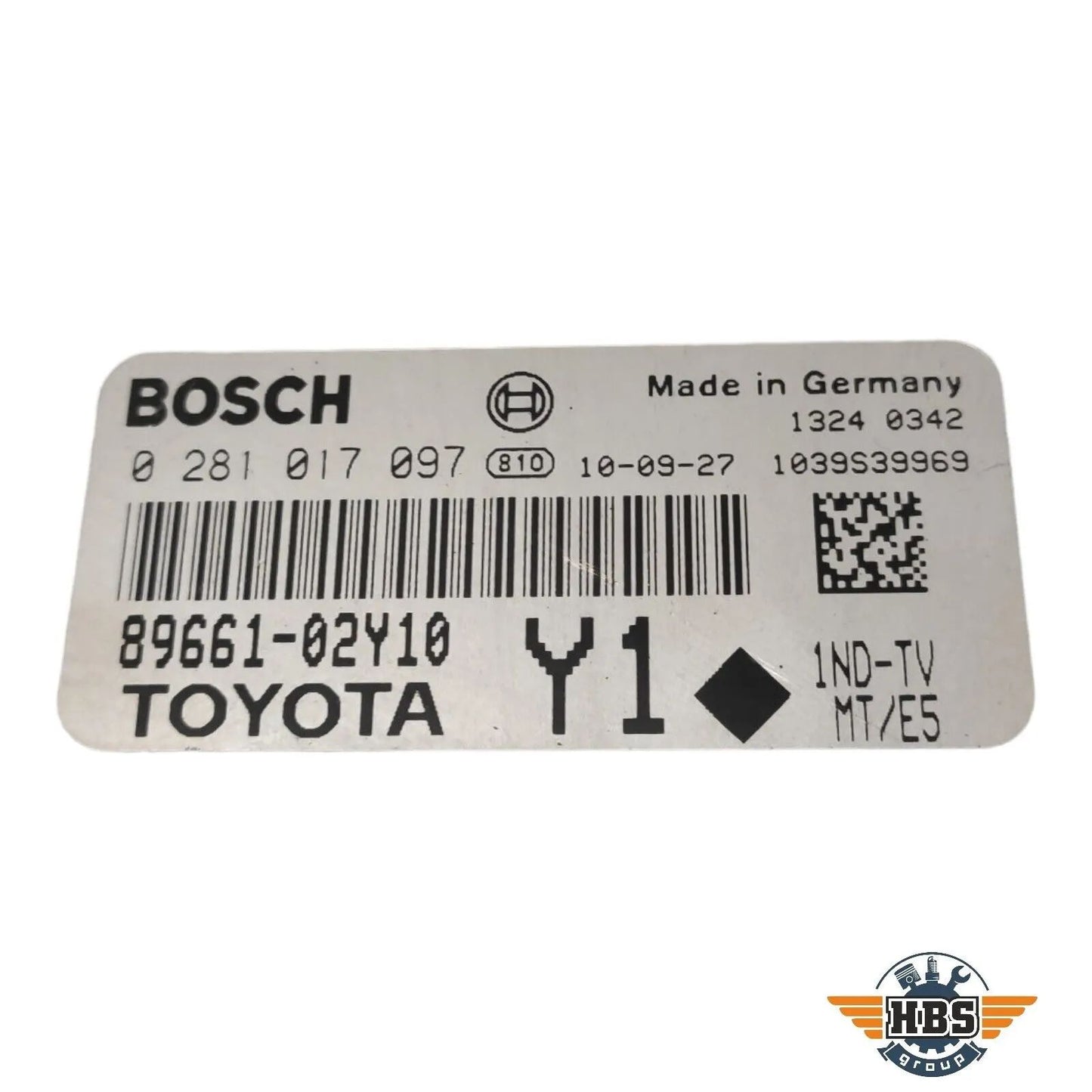 TOYOTA ECU MOTORSTEUERGERÄT STEUERGERÄT 89661-02Y10 0281017097 BOSCH