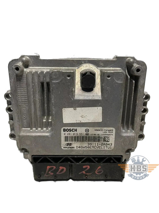 Hyundai i30 2012 ECU Motorsteuergerät Steuergerät 0281019551 39111-2A943 BOSCH