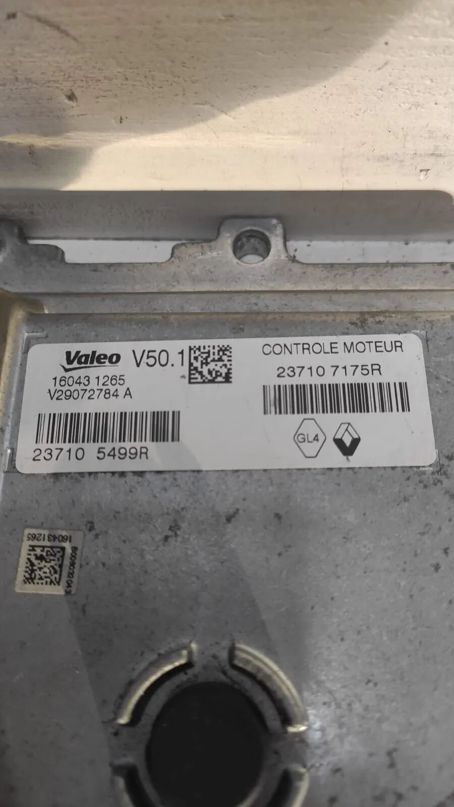 RENAULT ECU MOTORSTEUERGERÄT STEUERGERÄT 237107175R 237105499R VALEO