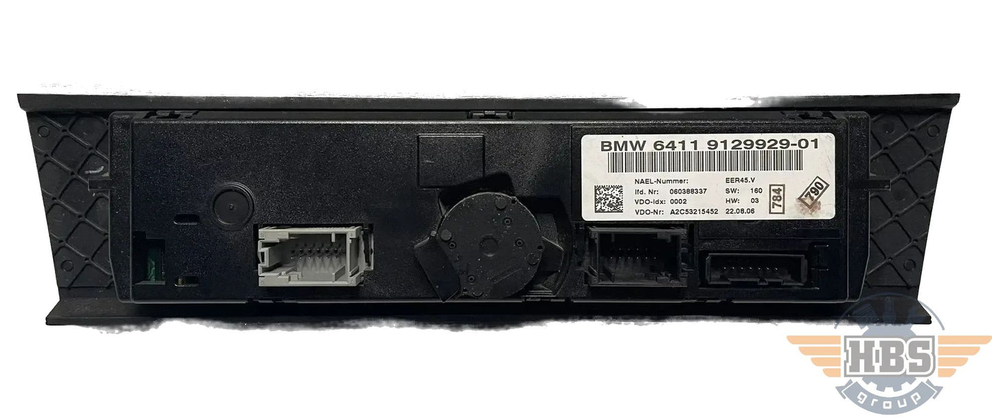 BMW Klimaautomatik Klimabedienteil Bedieneinheit Bedienteil KLA 6411 9129929-01