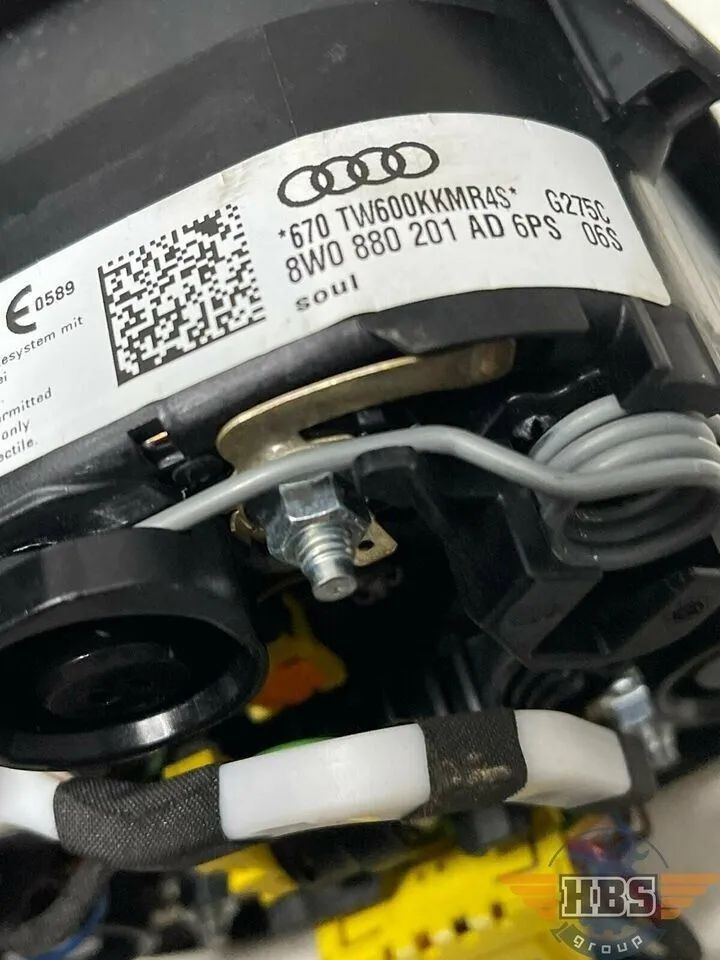 Audi A4 8W Q7 Leder Lenkrad + Airbag SRS 4MO419689 8W0880201AD