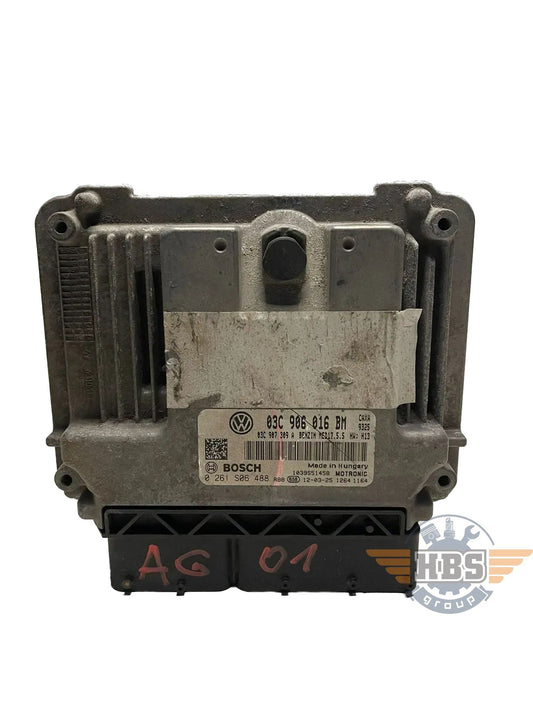 VW Golf VI 1.4 TSI ECU Motor Steuergerät 03C906016BM 0261S06488 MED17.5.5 CAXA