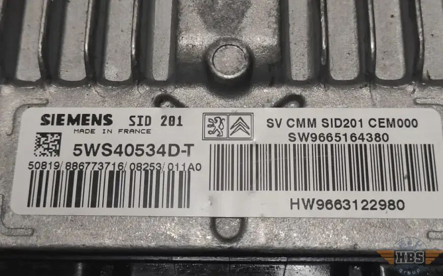 CITROEN C5 ECU MOTORSTEUERGERÄT STEUERGERÄT 9663122980 9665164380 5WS40534D-T