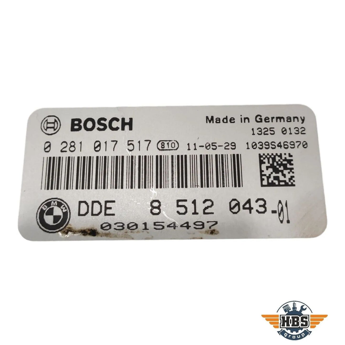 BMW ECU MOTORSTEUERGERÄT STEUERGERÄT 8512043 0281017517 BOSCH