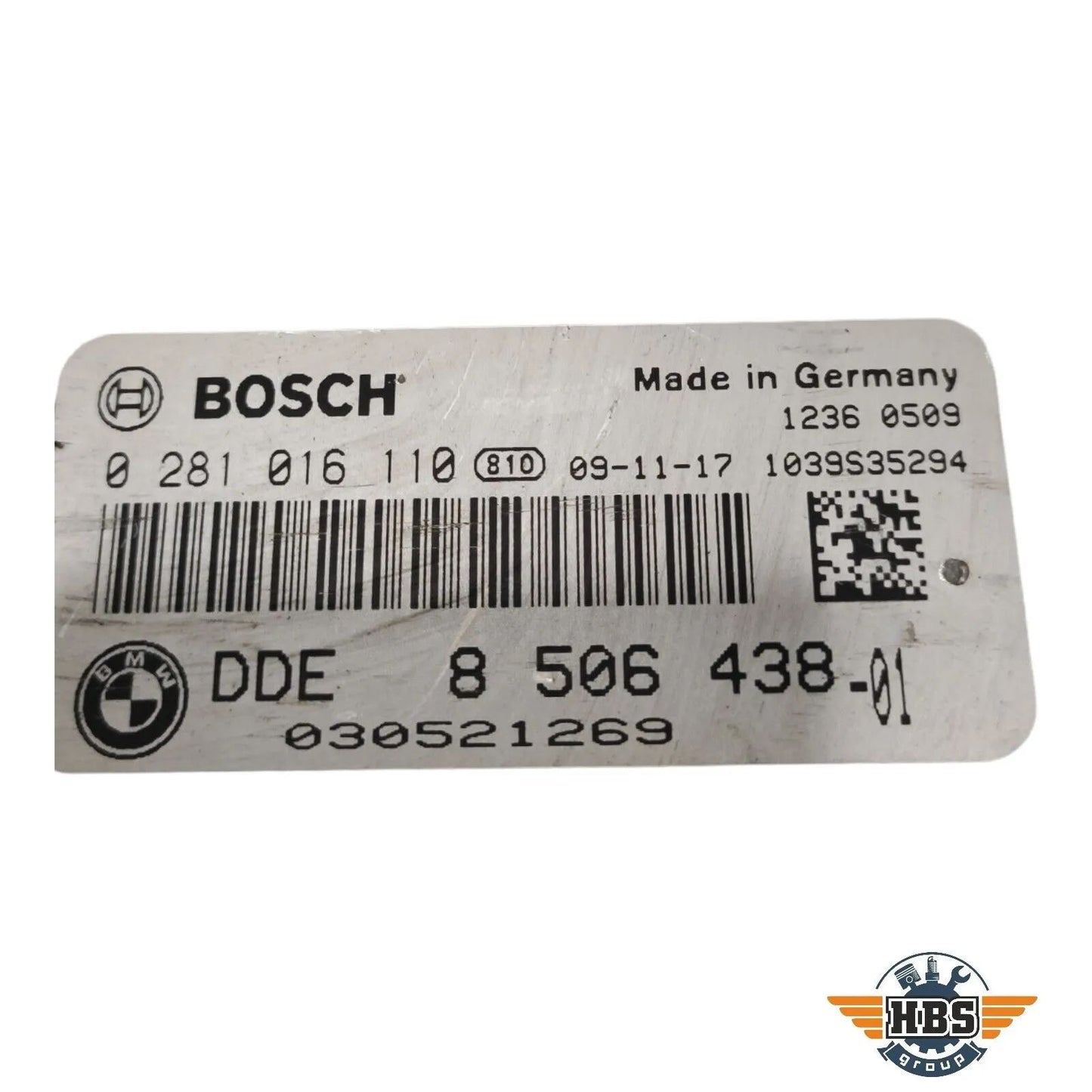 BMW ECU MOTORSTEUERGERÄT STEUERGERÄT 8506438 0281016110 BOSCH