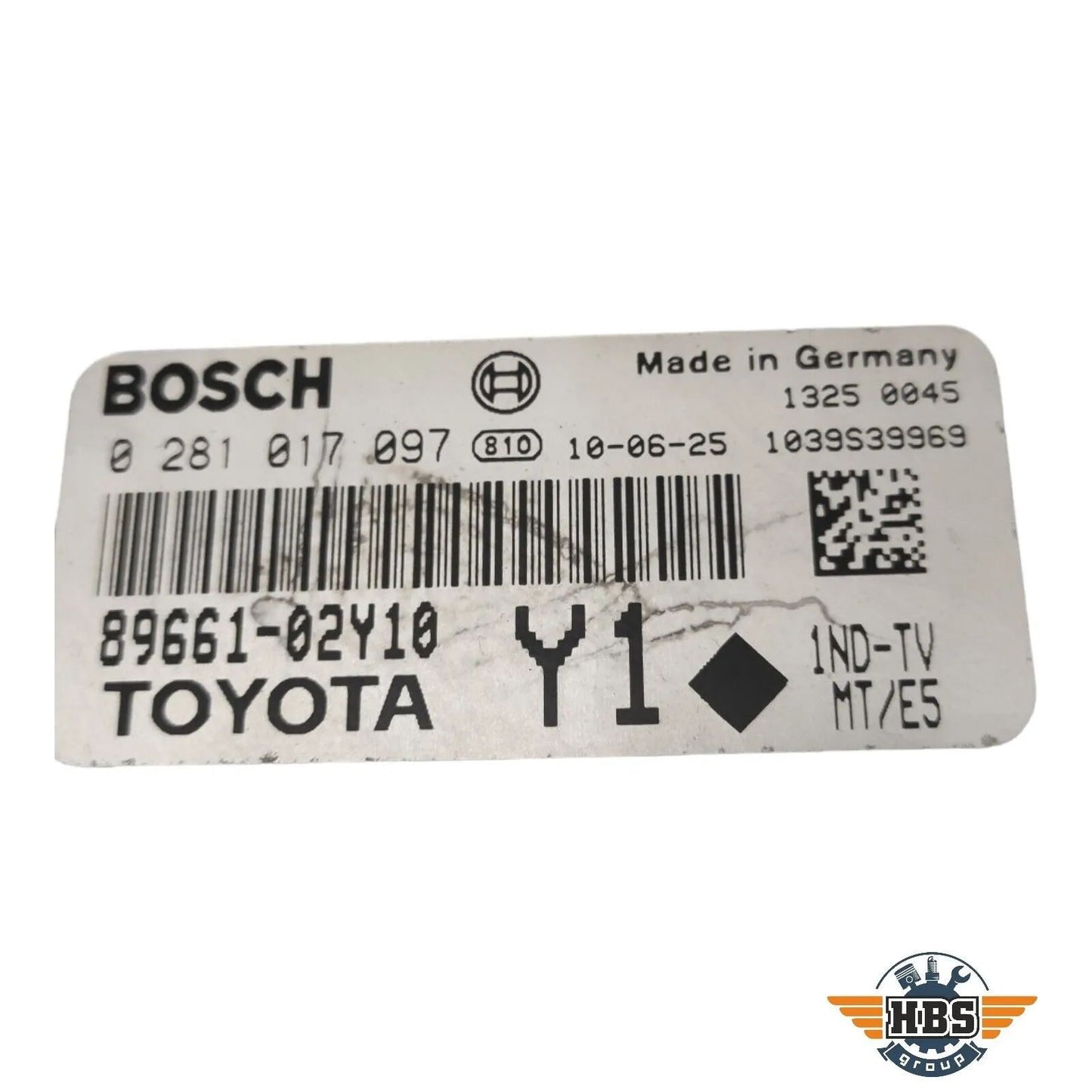 TOYOTA ECU MOTORSTEUERGERÄT STEUERGERÄT 89661-02Y10 0281017097 BOSCH