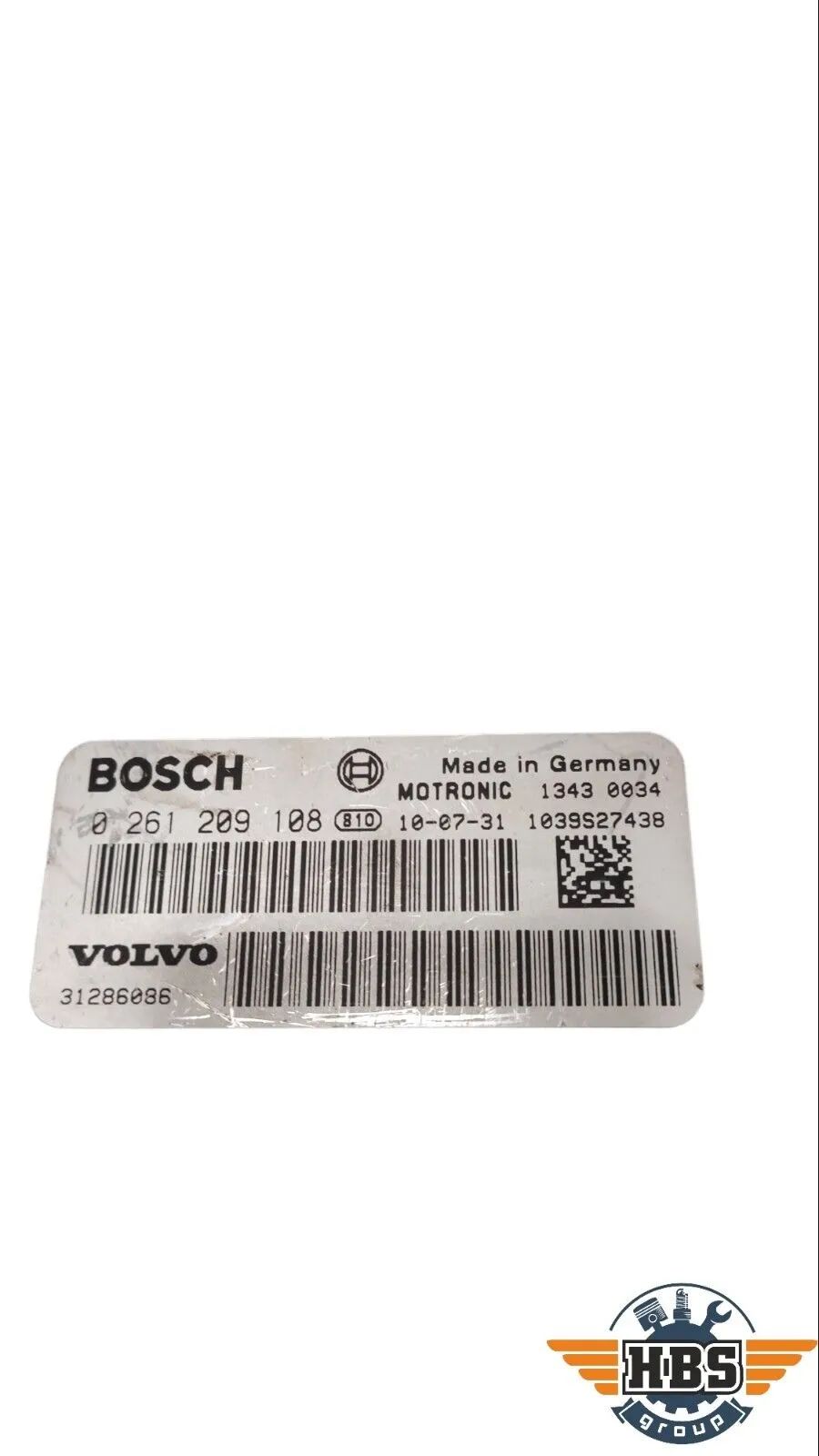 VOLVO ECU MOTORSTEUERGERÄT STEUERGERÄT 31286086 0261209108 BOSCH