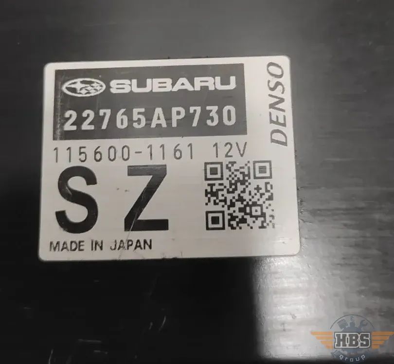 SUBARU ECU MOTORSTEUERGERÄT STEUERGERÄT 22765AP730 115600-1161 DENSO