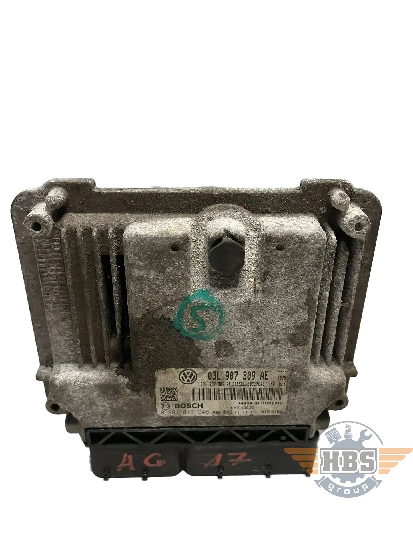 VW ECU Motorsteuergerät Steuergerät BOSCH 03L907309AE 0281017946 EDC17C46