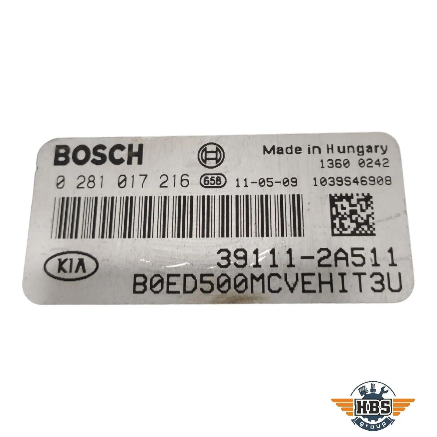 KIA ECU MOTORSTEUERGERÄT STEUERGERÄT 39111-2A511 0281017216 BOSCH