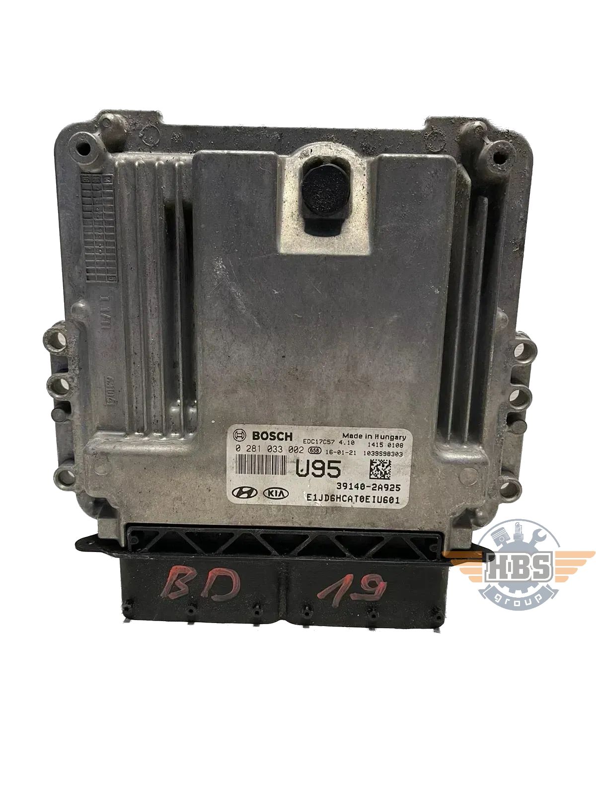 KIA HYUNDAI ECU Motorsteuergerät Steuergerät BOSCH 39140-2A925 0281033008