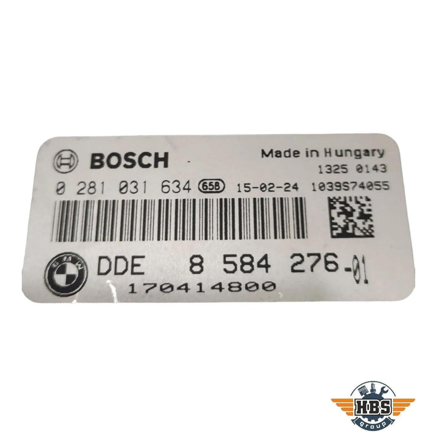 BMW ECU MOTORSTEUERGERÄT STEUERGERÄT DDE 8584276 0281031634 BOSCH