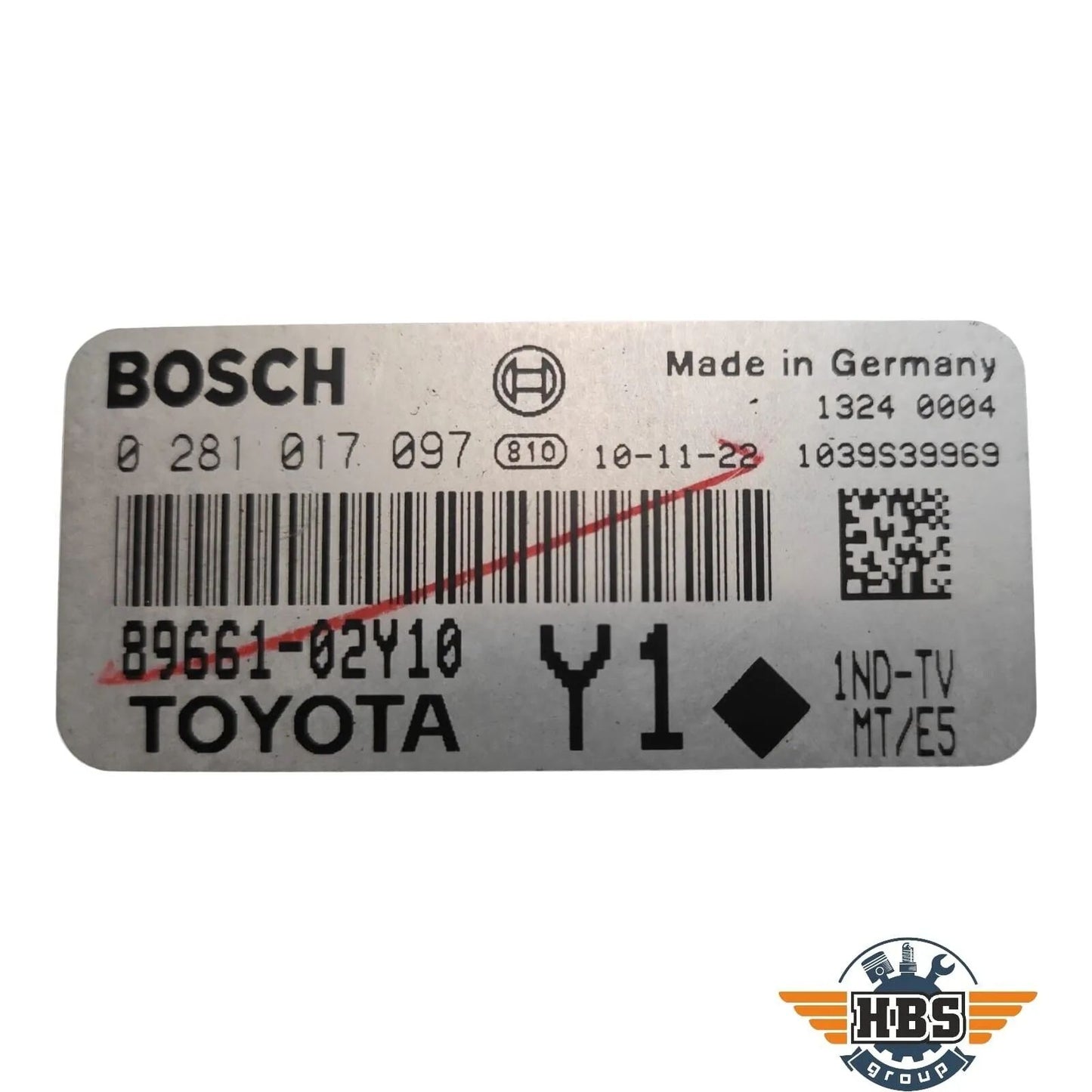 TOYOTA ECU MOTORSTEUERGERÄT STEUERGERÄT 89661-02Y10 0281017097 BOSCH