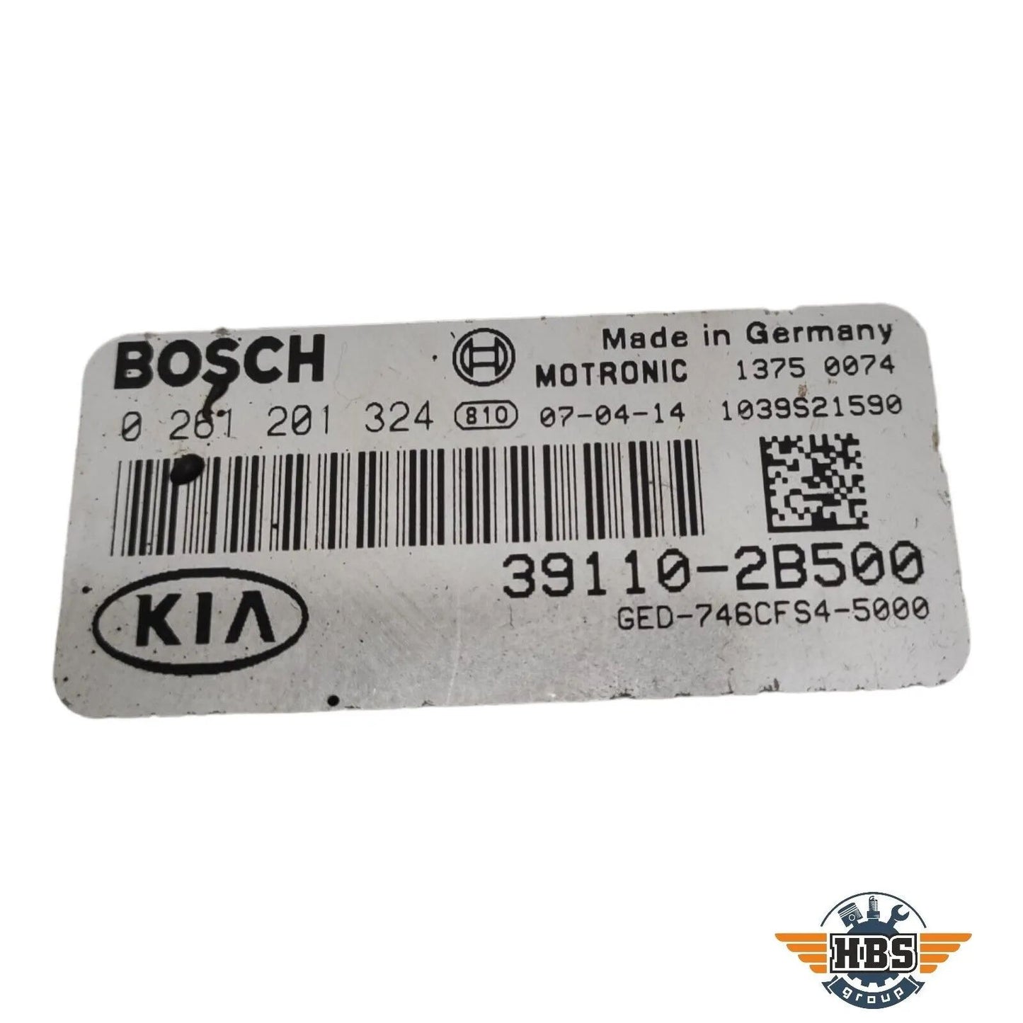 KIA CEED ECU MOTORSTEUERGERÄT STEUERGERÄT 39110-2B500 0261201324 BOSCH