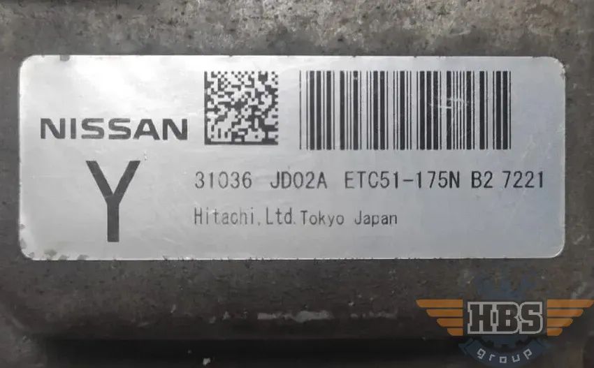 NISSAN QASHQAI TCU GETRIEBESTEUERGERÄT STEUERGERÄT 31036JD02A ETC51-175N B2