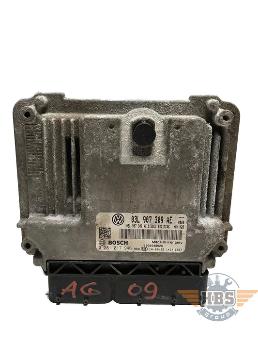 VW ECU Motorsteuergerät Steuergerät BOSCH 03L907309AE 0281017946 EDC17C46