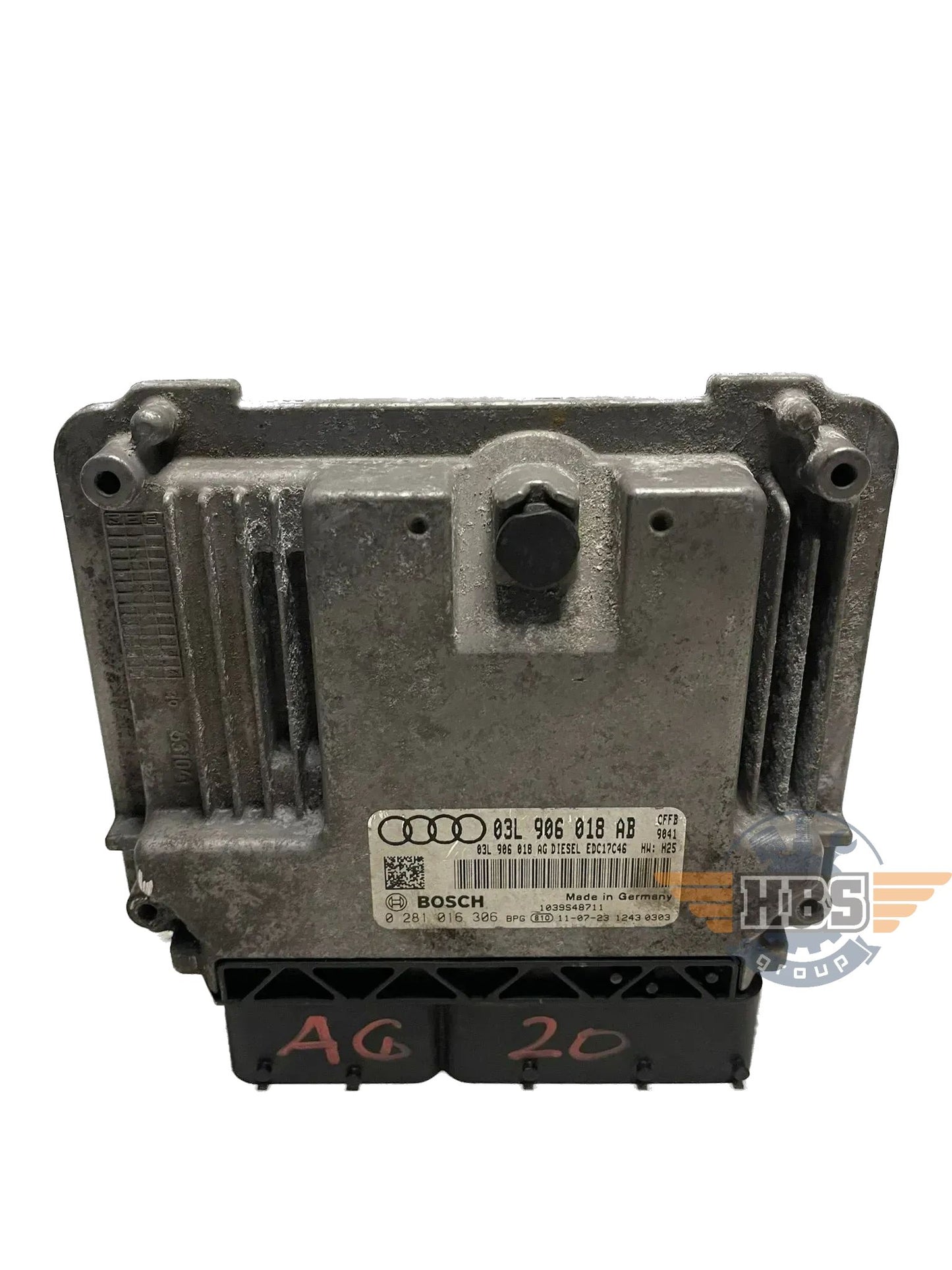 Audi A3 8P ECU Motorsteuergerät Steuergerät CFFB 03L906018AB 0281016306 EDC17C46