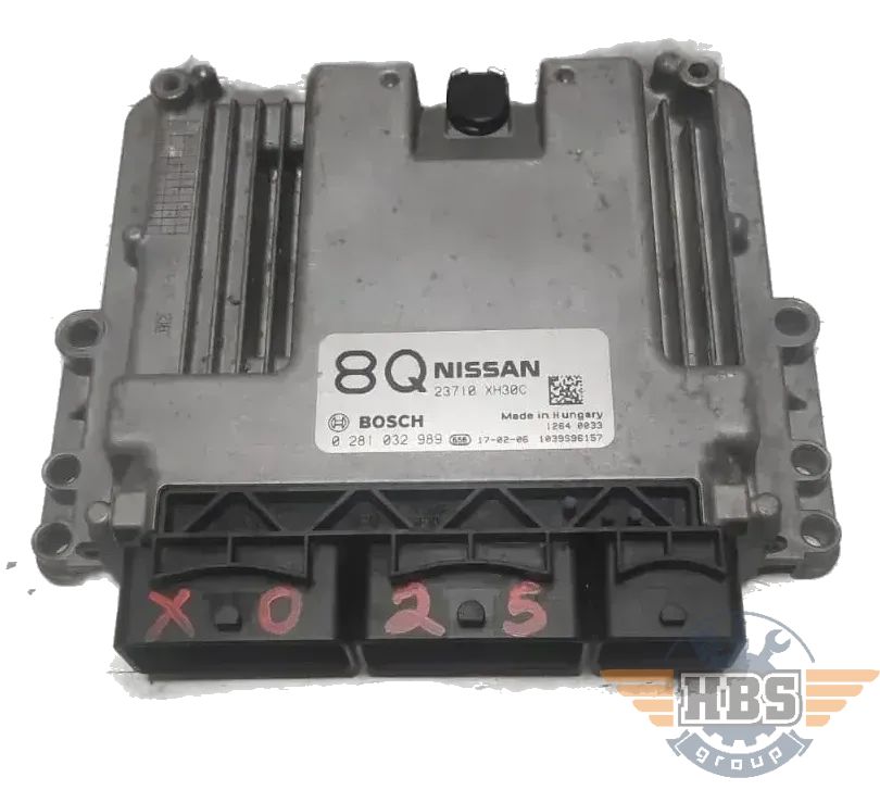 NISSAN ECU MOTORSTEUERGERÄT STEUERGERÄT 23710XH30C 0281032989 BOSCH