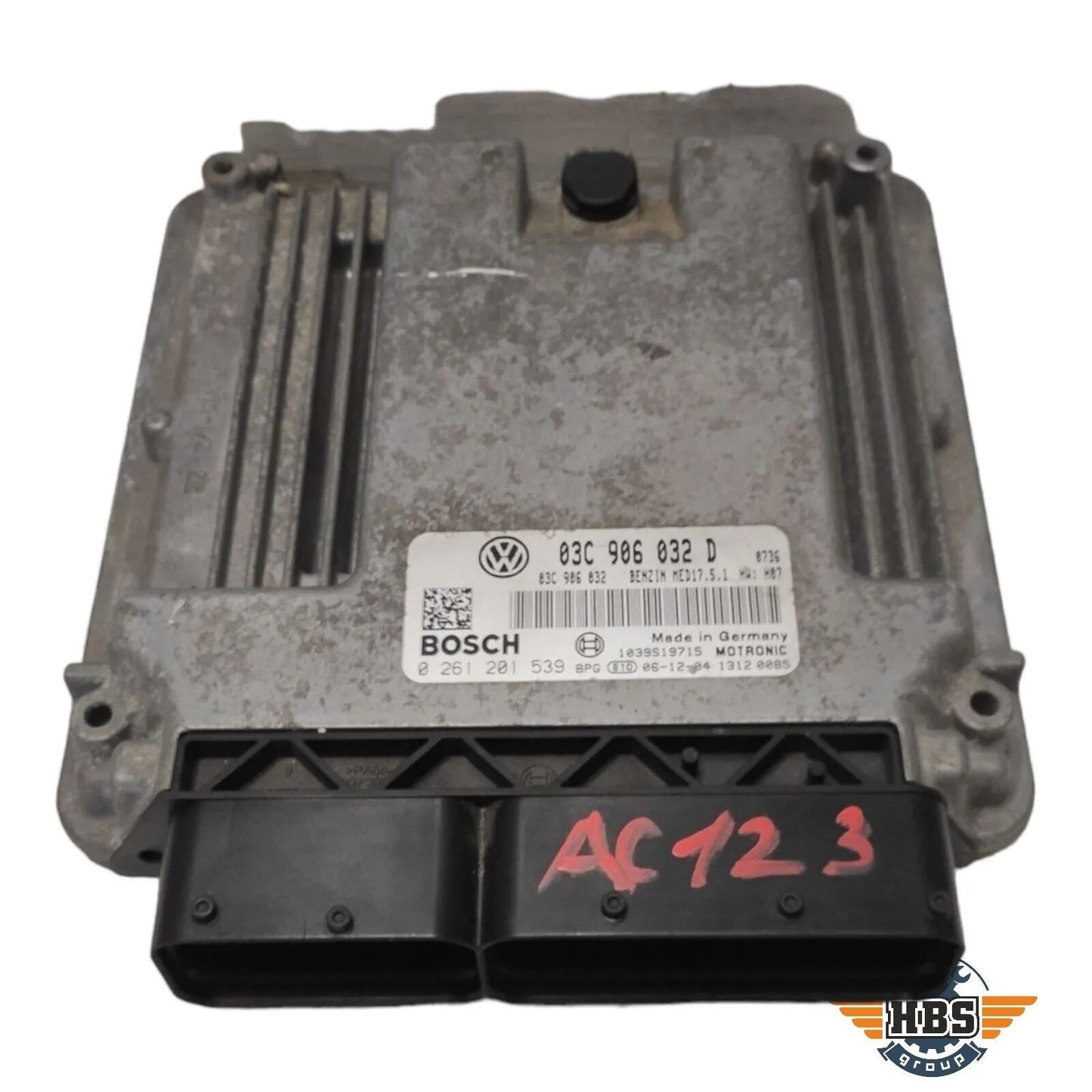 VW ECU MOTOR STEUERGERÄT 03C906032D 0261201539 MED17.5.1 BOSCH