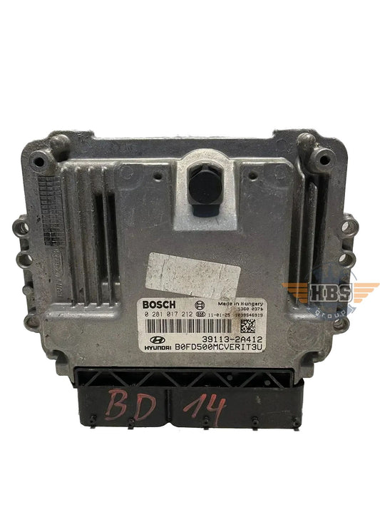 Hyundai i30 ECU Motorsteuergerät Steuergerät BOSCH 39113-2A412 0281017212